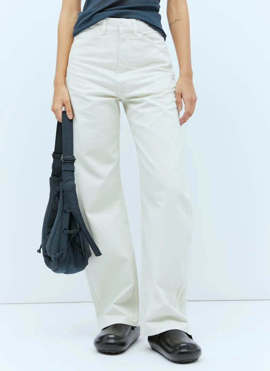 High Rise Curved Pants