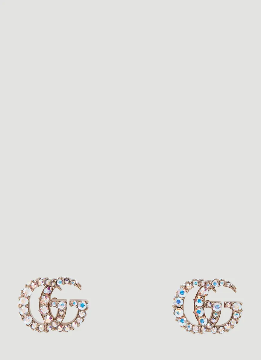 Crystal Double G Earrings