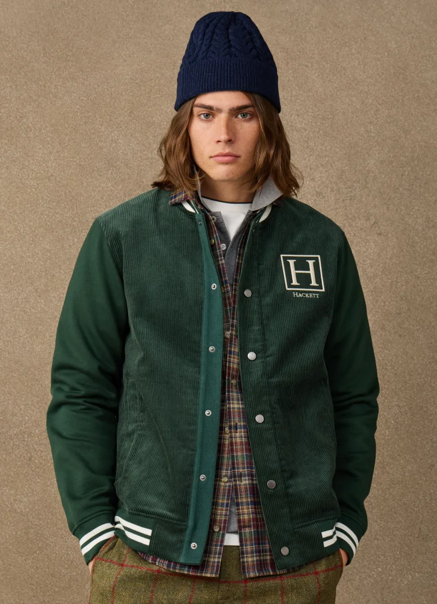 Branded Varsity Sweat Jacket