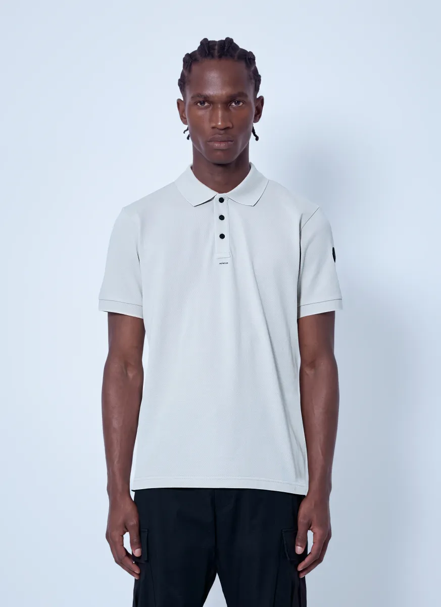 Polo Shirt with Sleeve Logo Patch