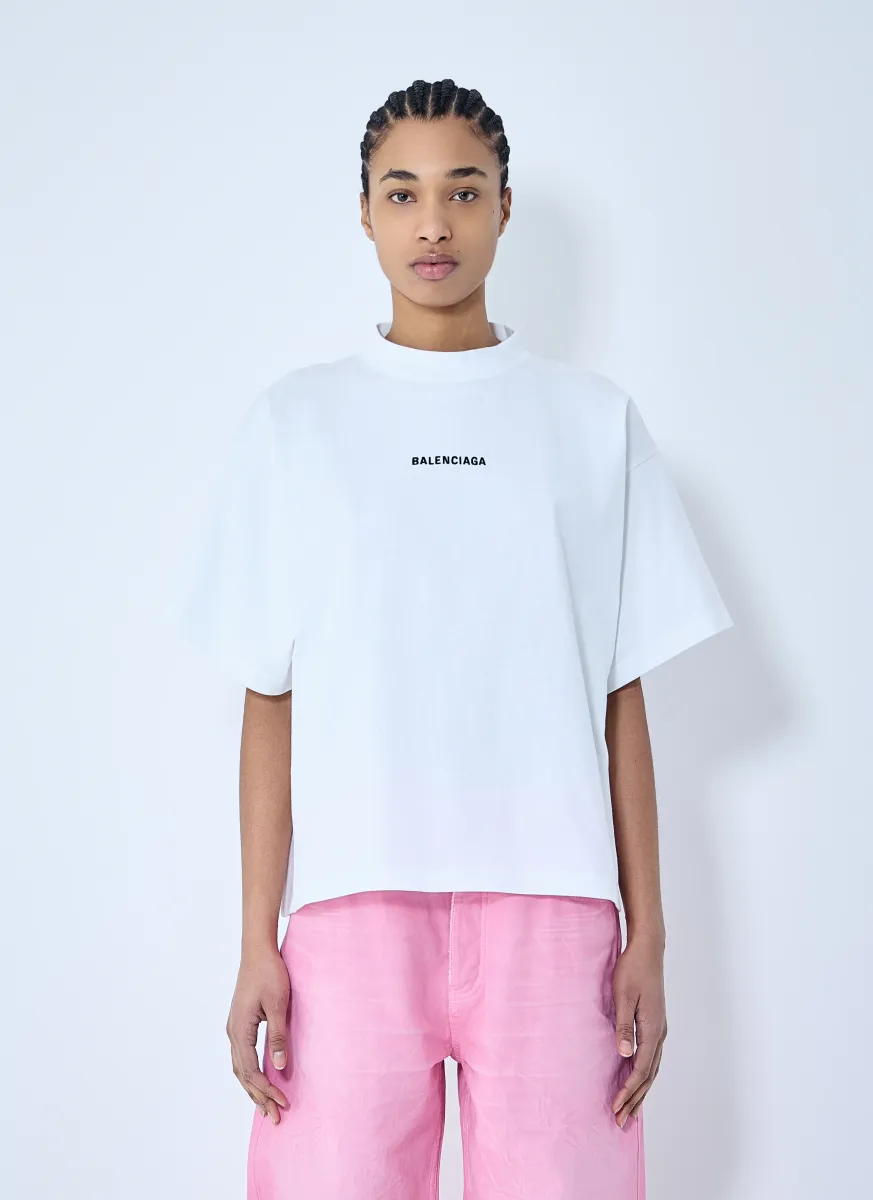 Logo Motif Cropped T-Shirt