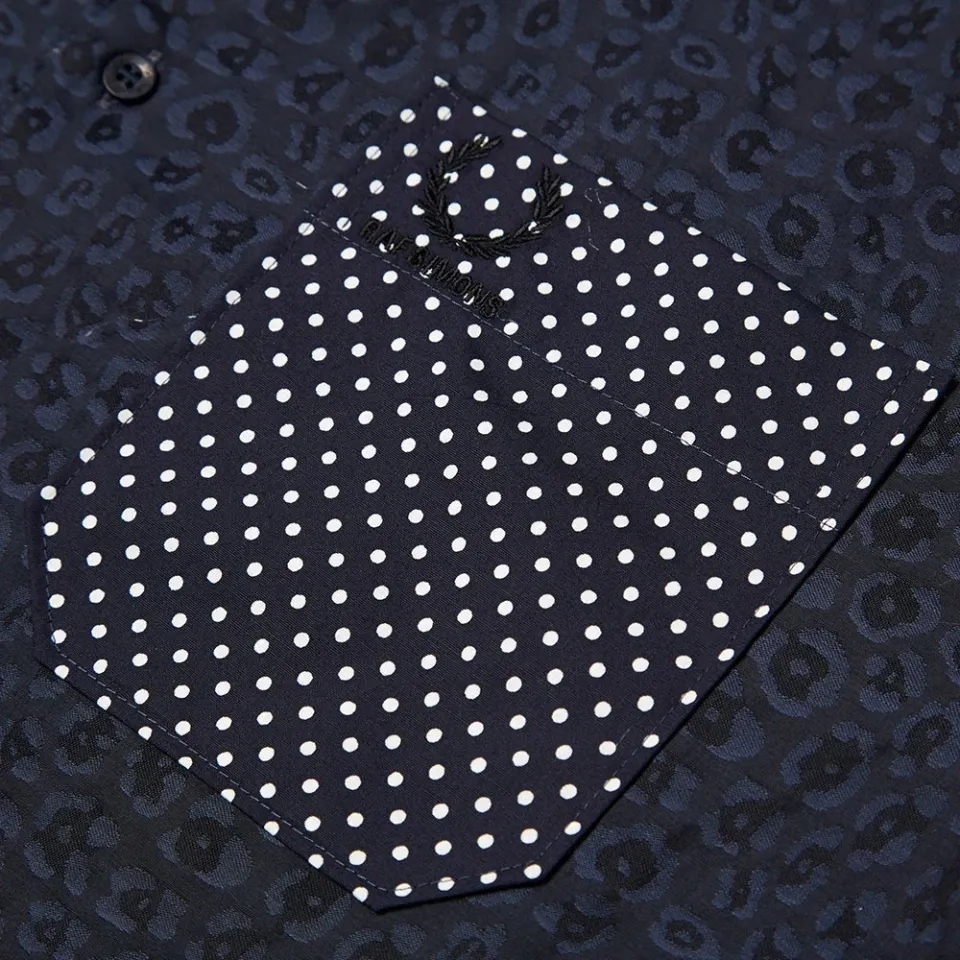 Raf Simons x Fred Perry Multi Panel Short Sleeve Shirt