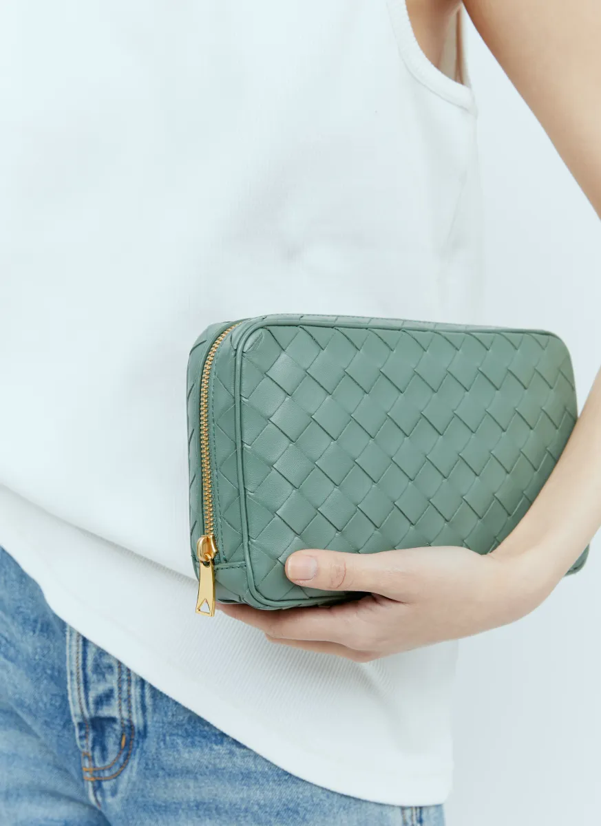 Medium Intrecciato Zip Pouch