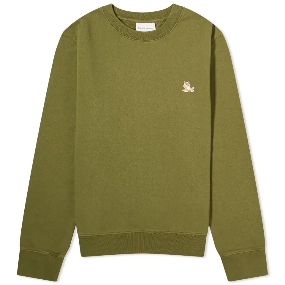 Maison Kitsuné Chillax Fox Patch Crew Sweat