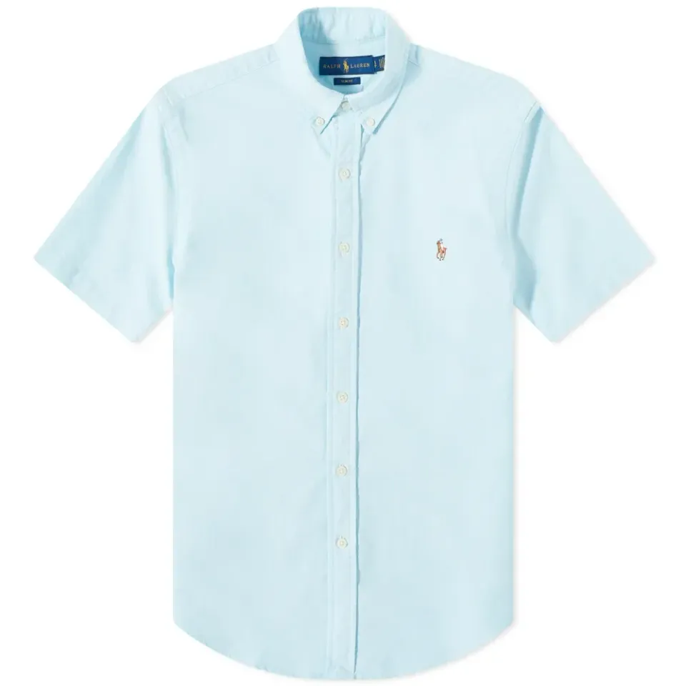 Short Sleeve Oxford Button Down Shirt