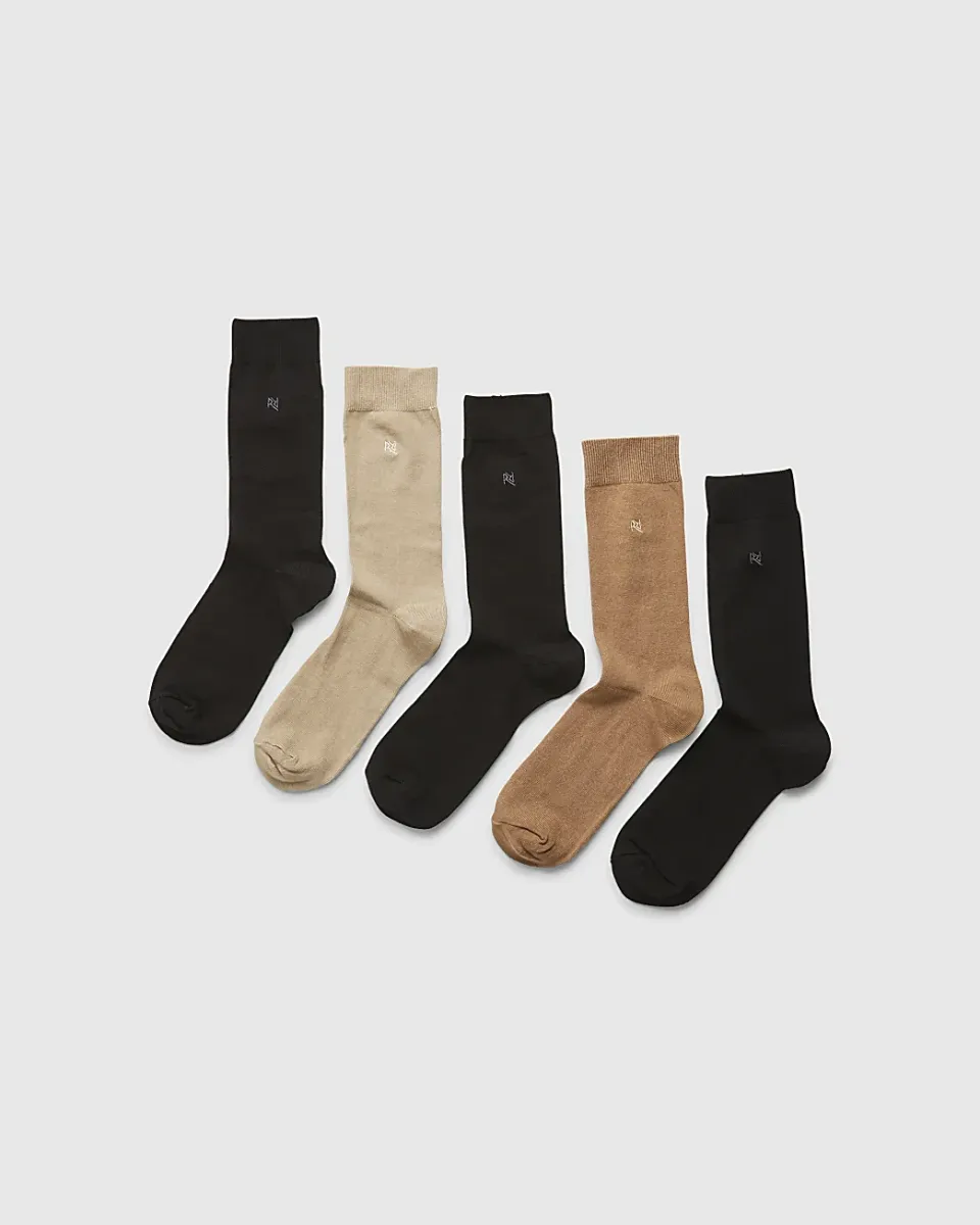 Multi Colour Pack Of 5 Ri Socks