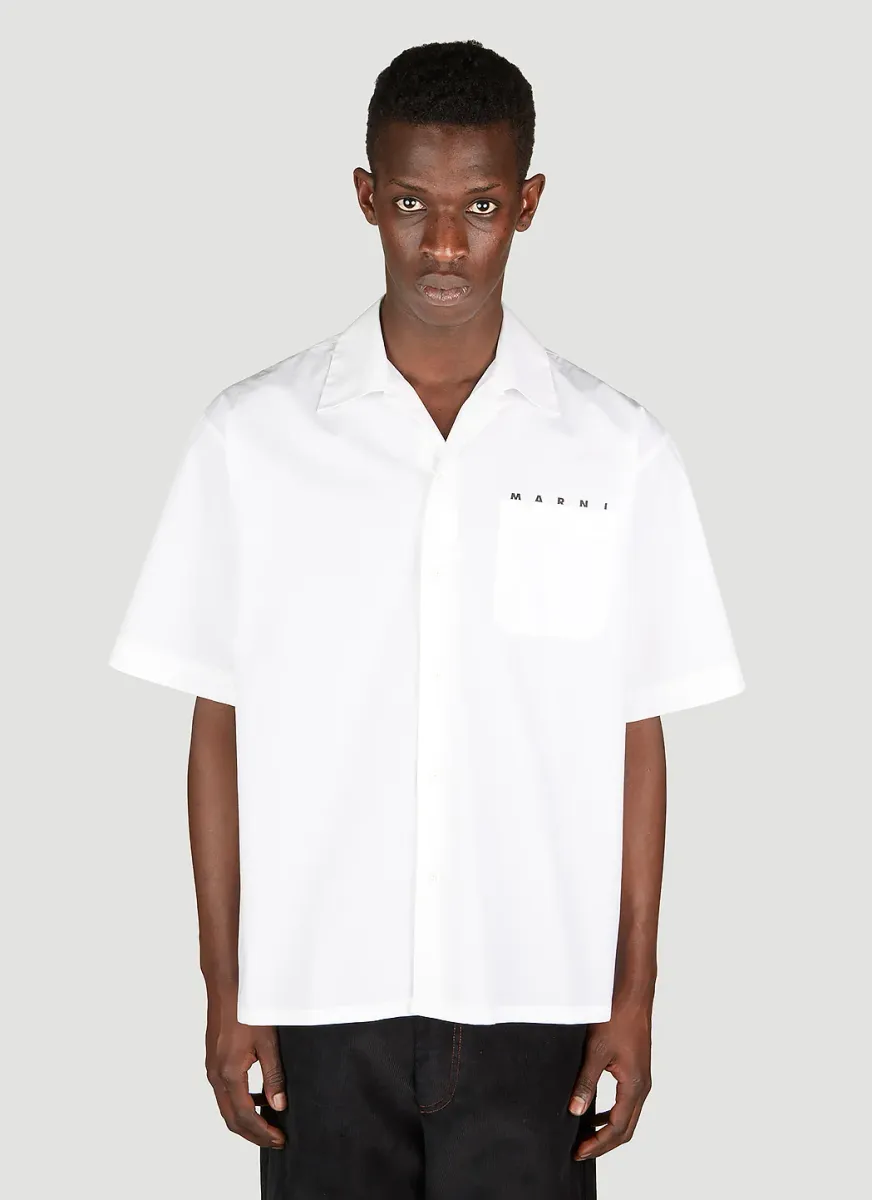 Bowling Logo Print Shirt