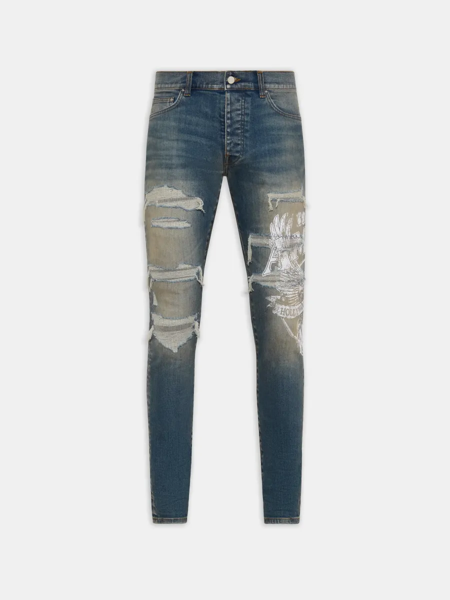 EAGLE REPAIR SKINNY JEAN - Driftwood Blue