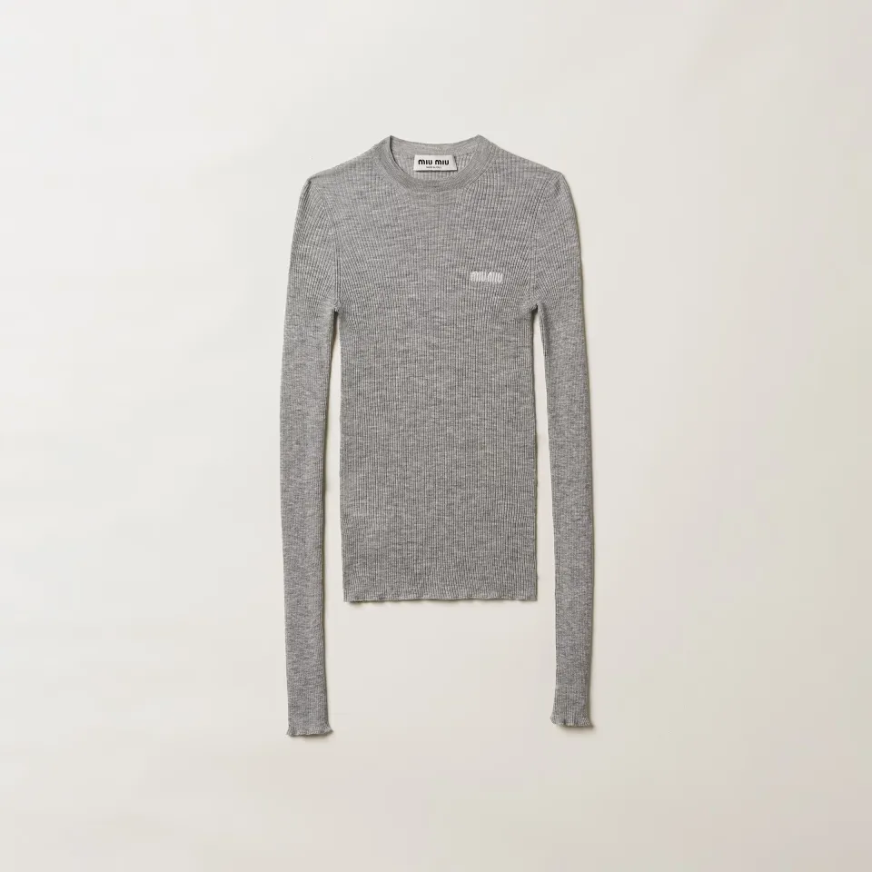 Cashmere and silk sweater