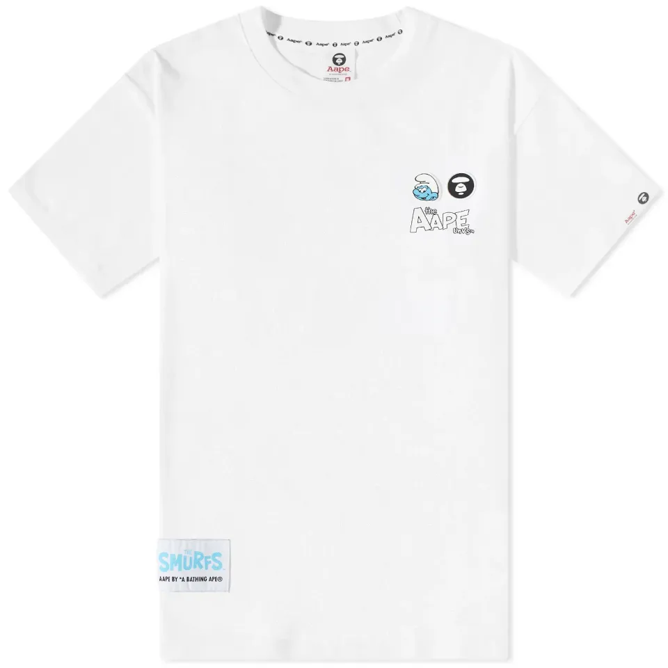 AAPE x Smurfs Outline Smurf T-Shirt