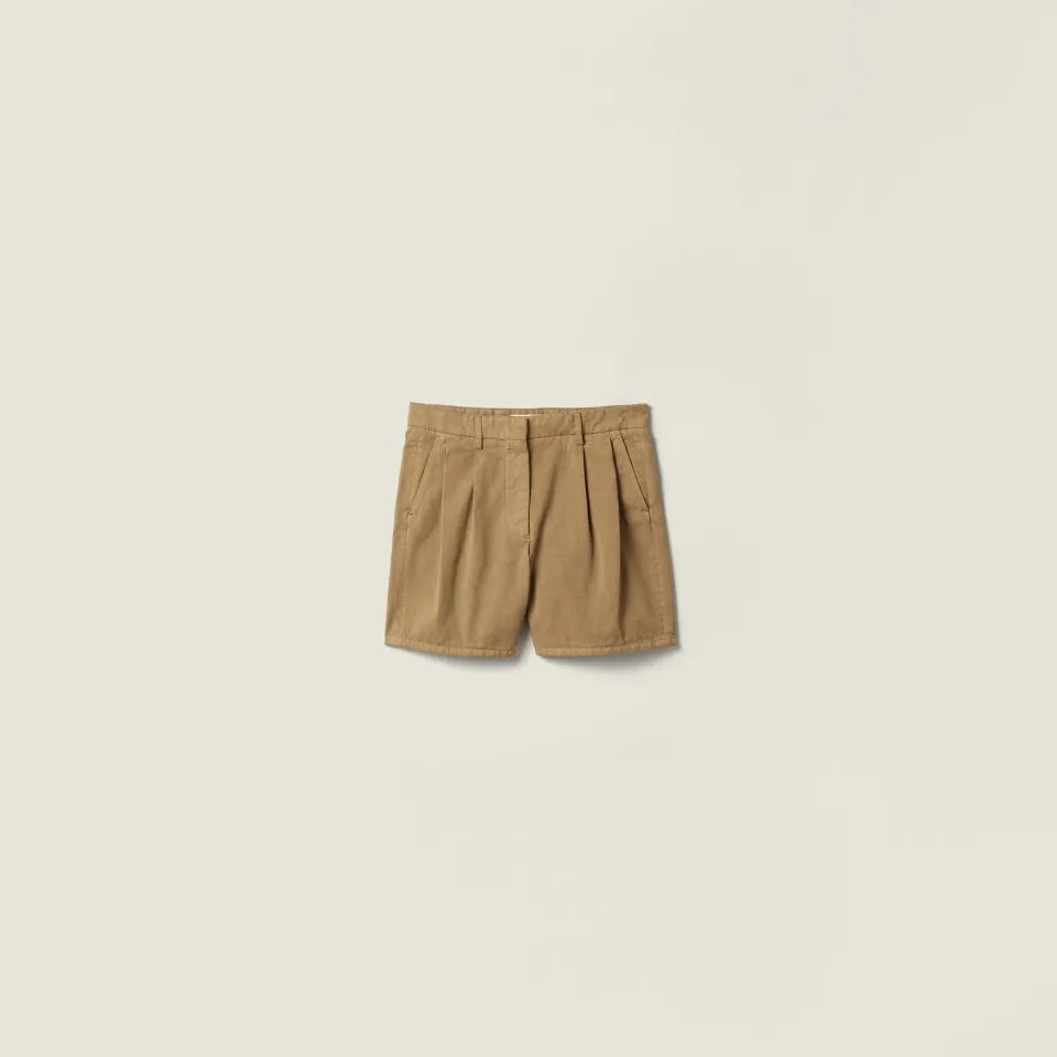 Old gabardine Bermudas