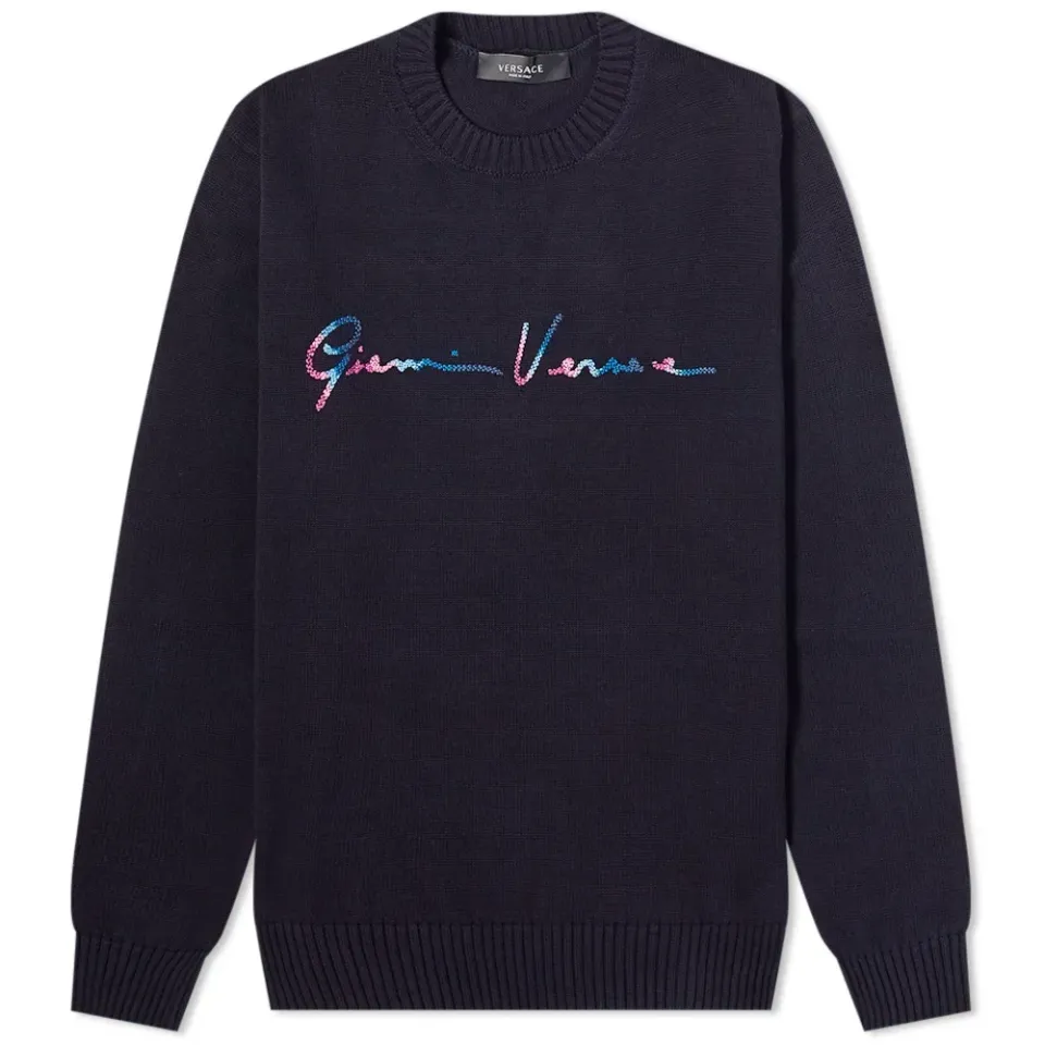 Script Logo Crew Knit
