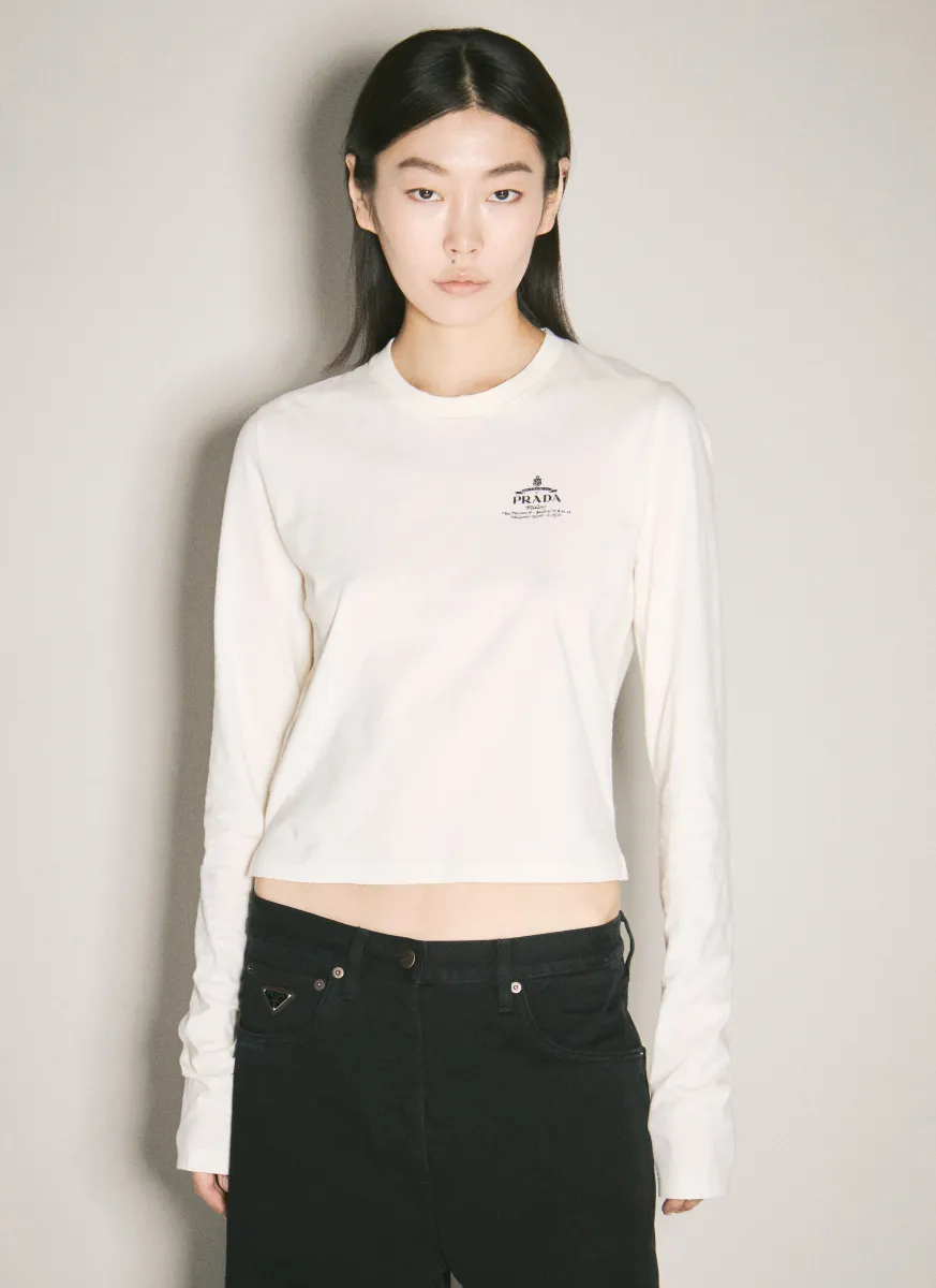 Logo Print Long-Sleeve T-Shirt