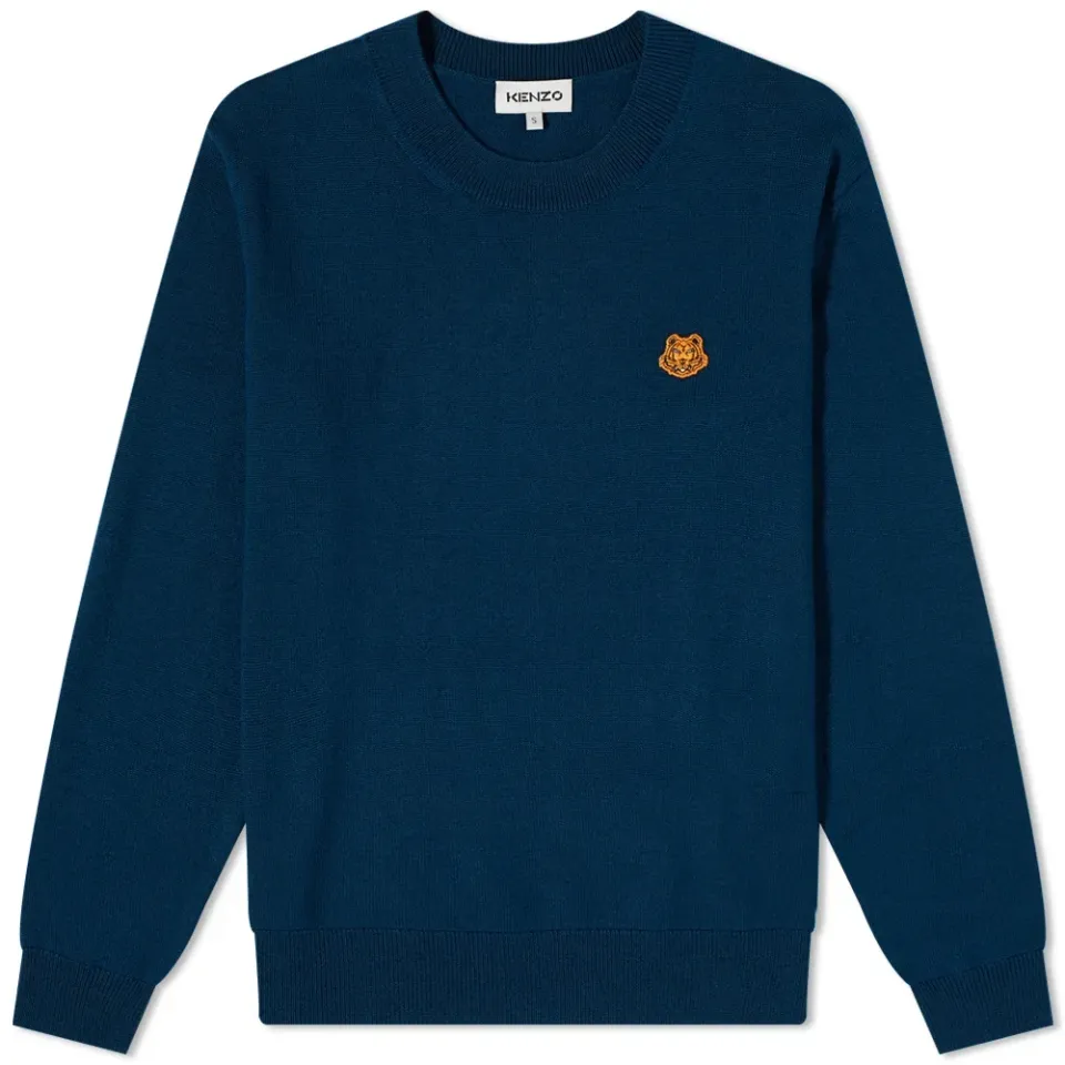 Tiger Crest Knit Crew