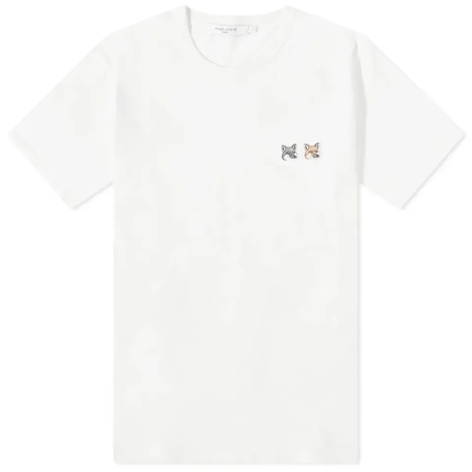 Maison Kitsuné Double Fox Head Patch T-Shirt