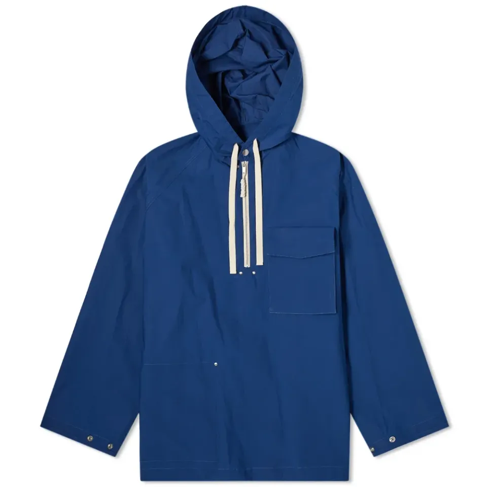 Plus Quarter Zip Popover Hooded Jacket
