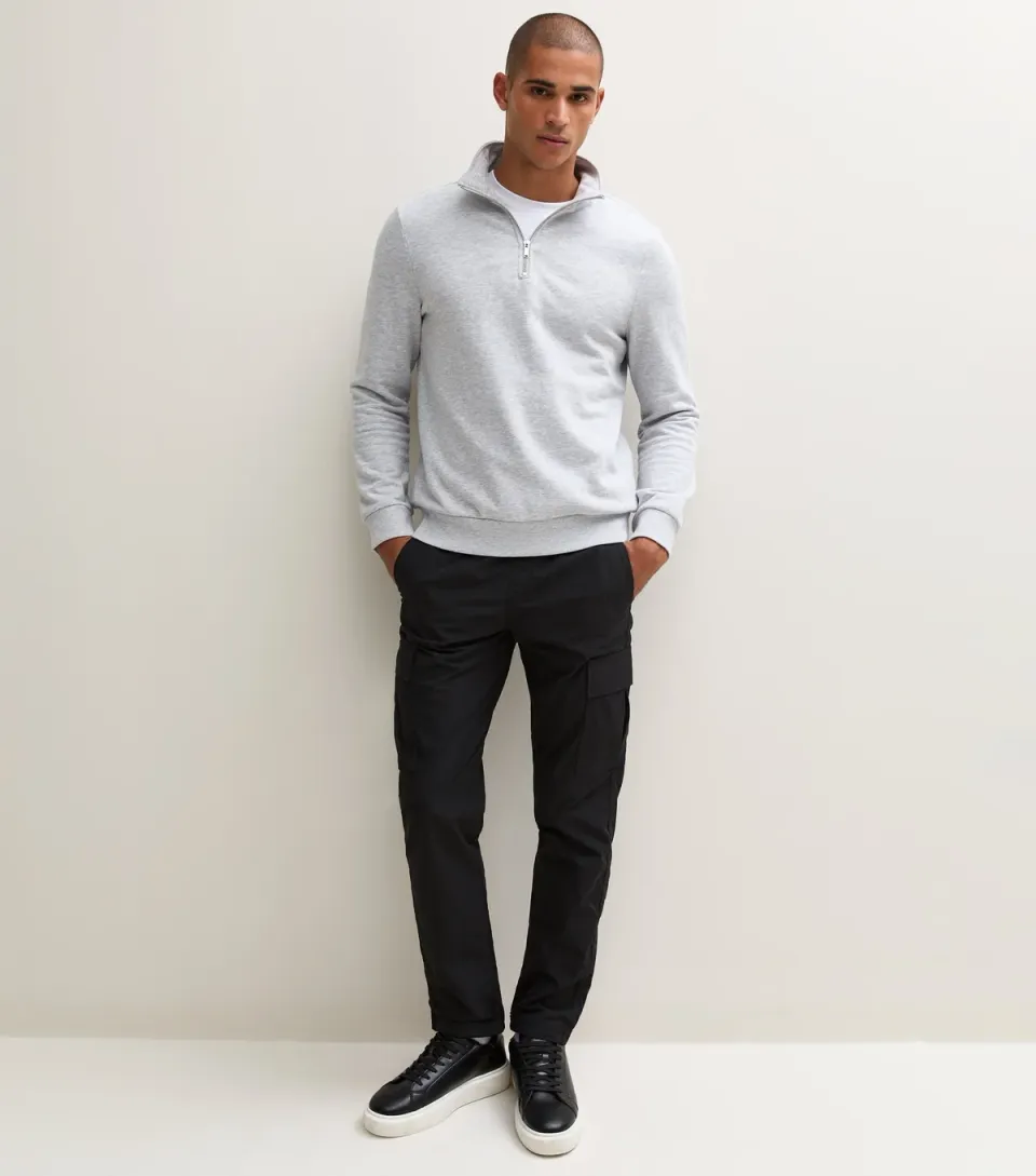 Men's Black Technical Cargo Trousers