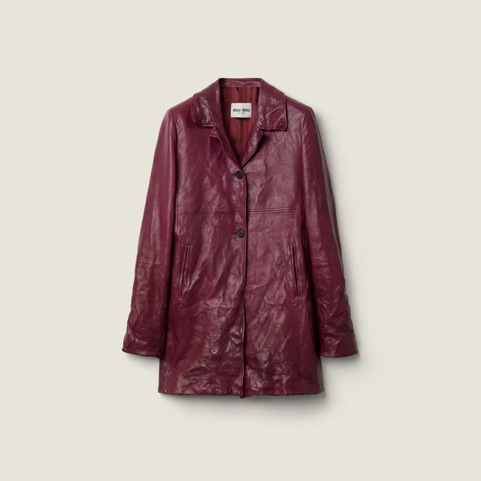 Leather coat