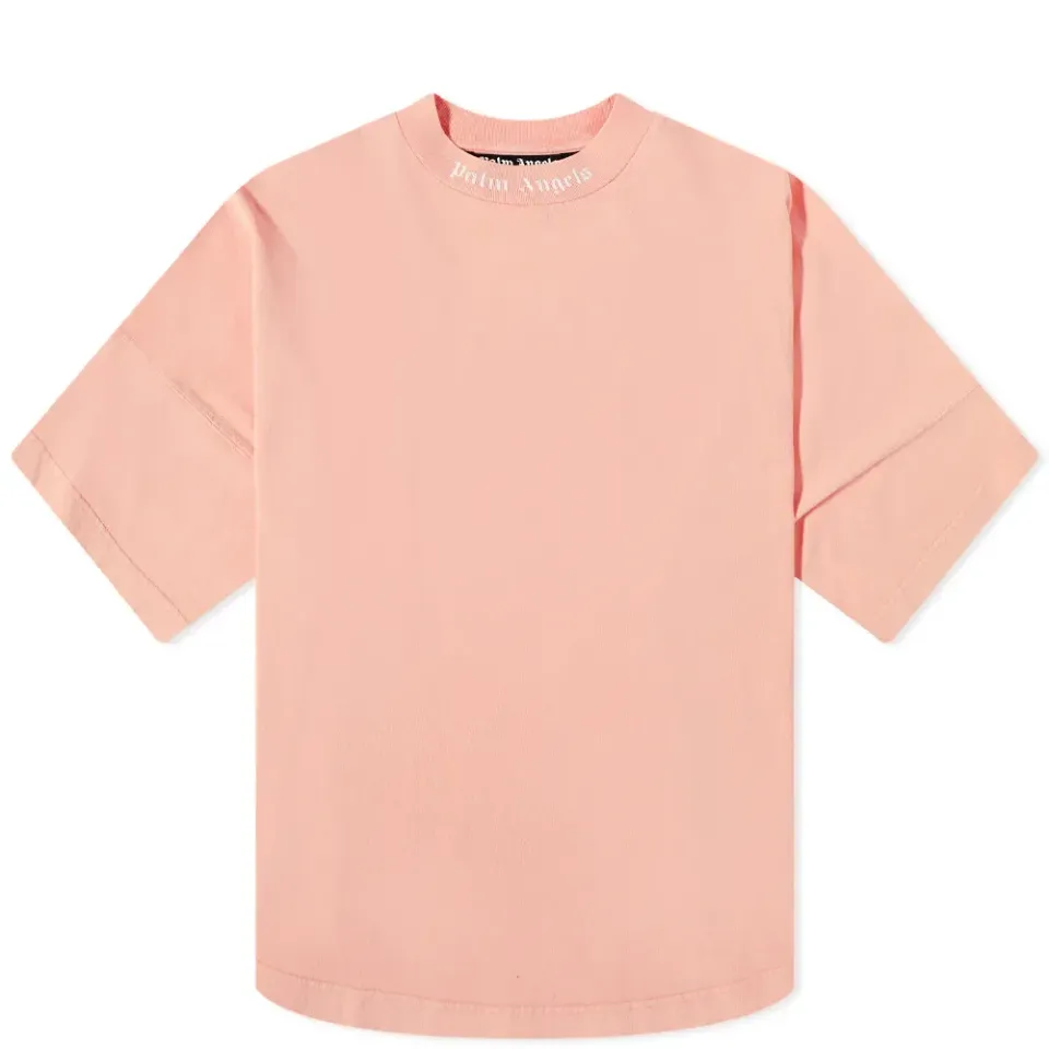 Garment Dyed Oversized Mock Neck T-Shirt