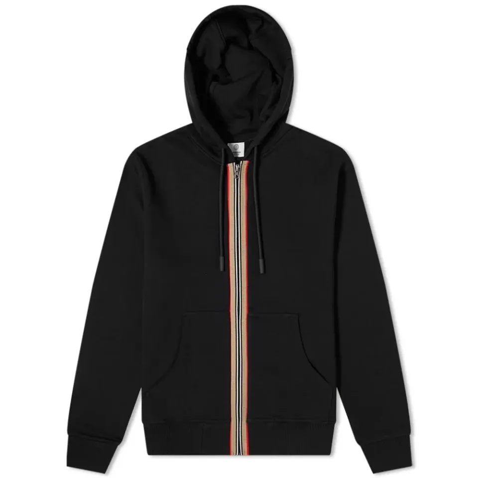 Lexington Check Placket Zip Hoodie