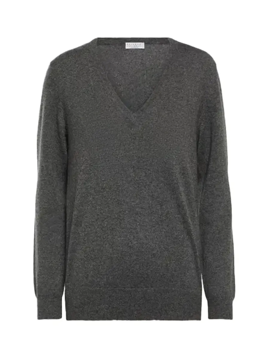 Women cashmere sweater Grey