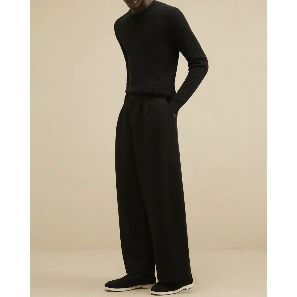 Wide Leg Fixed Waist Joggers