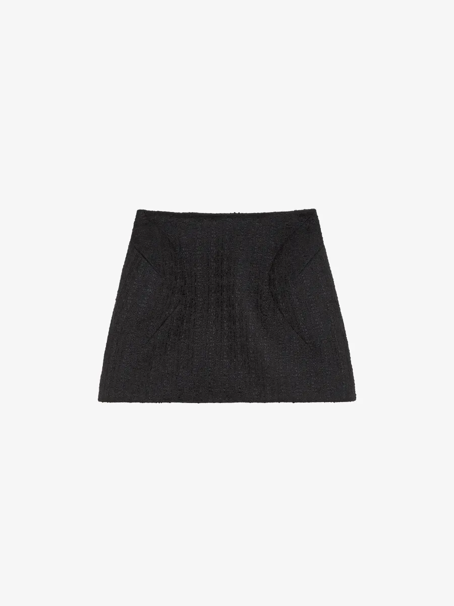 Light Tweed Mini Skirt