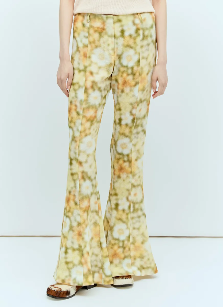 Fluid Print Pants