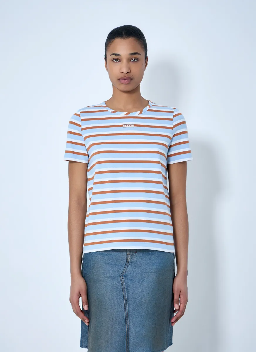 Striped Cotton Jersey T-Shirt