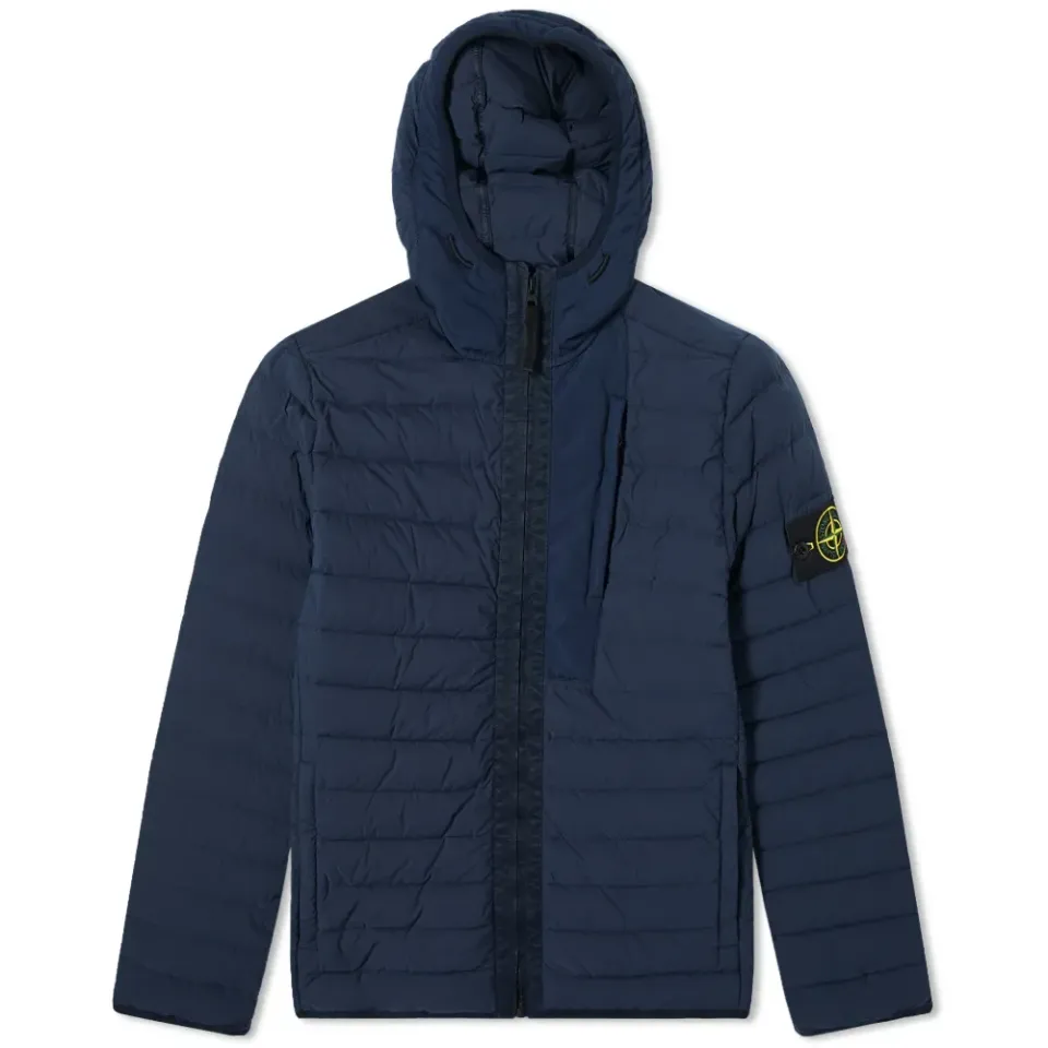 Loom Woven Lightweight Hooded Down Jacket