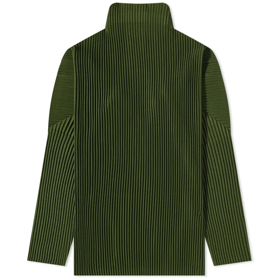Pleated Roll Neck
