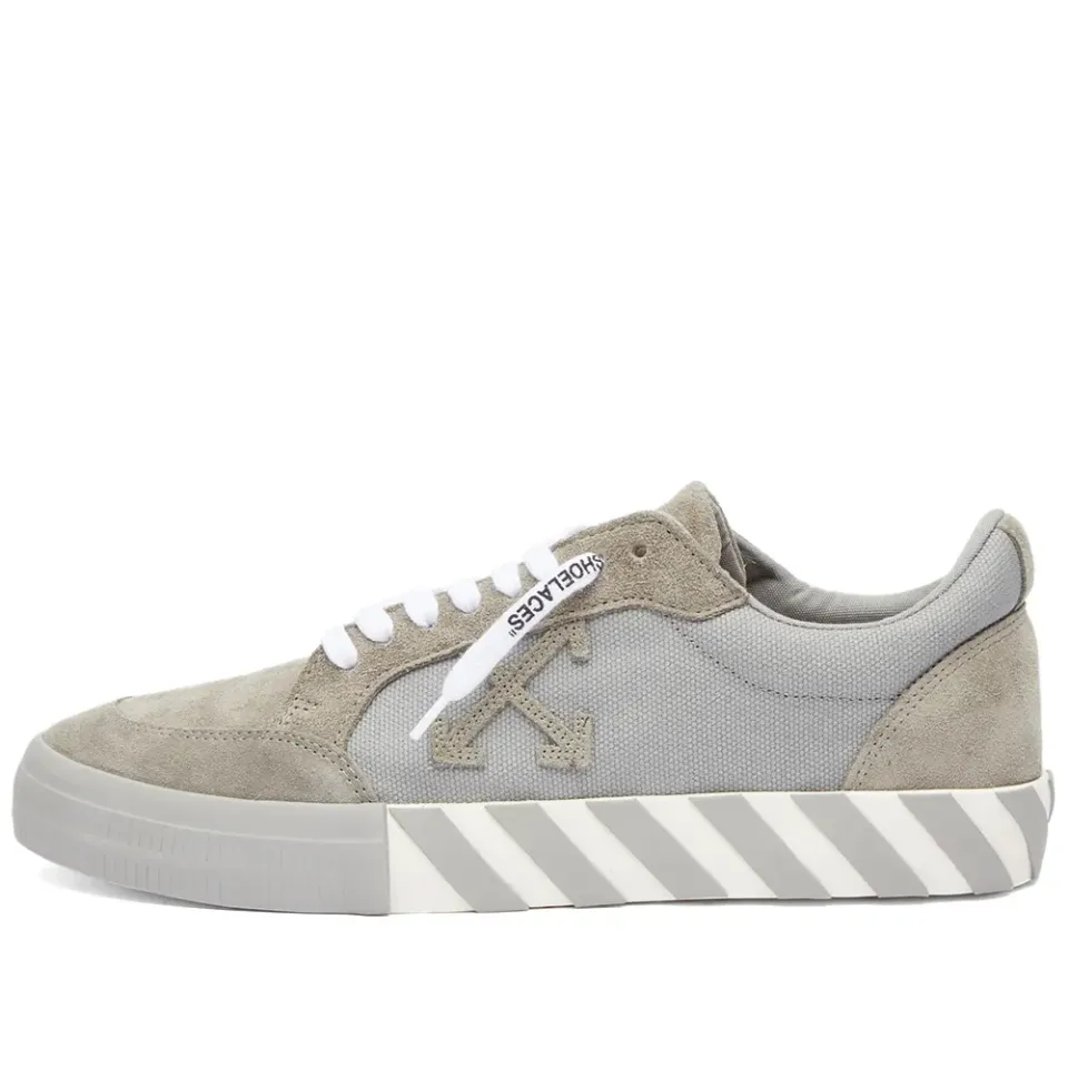 Low Vulcanised Suede Canvas Sneaker