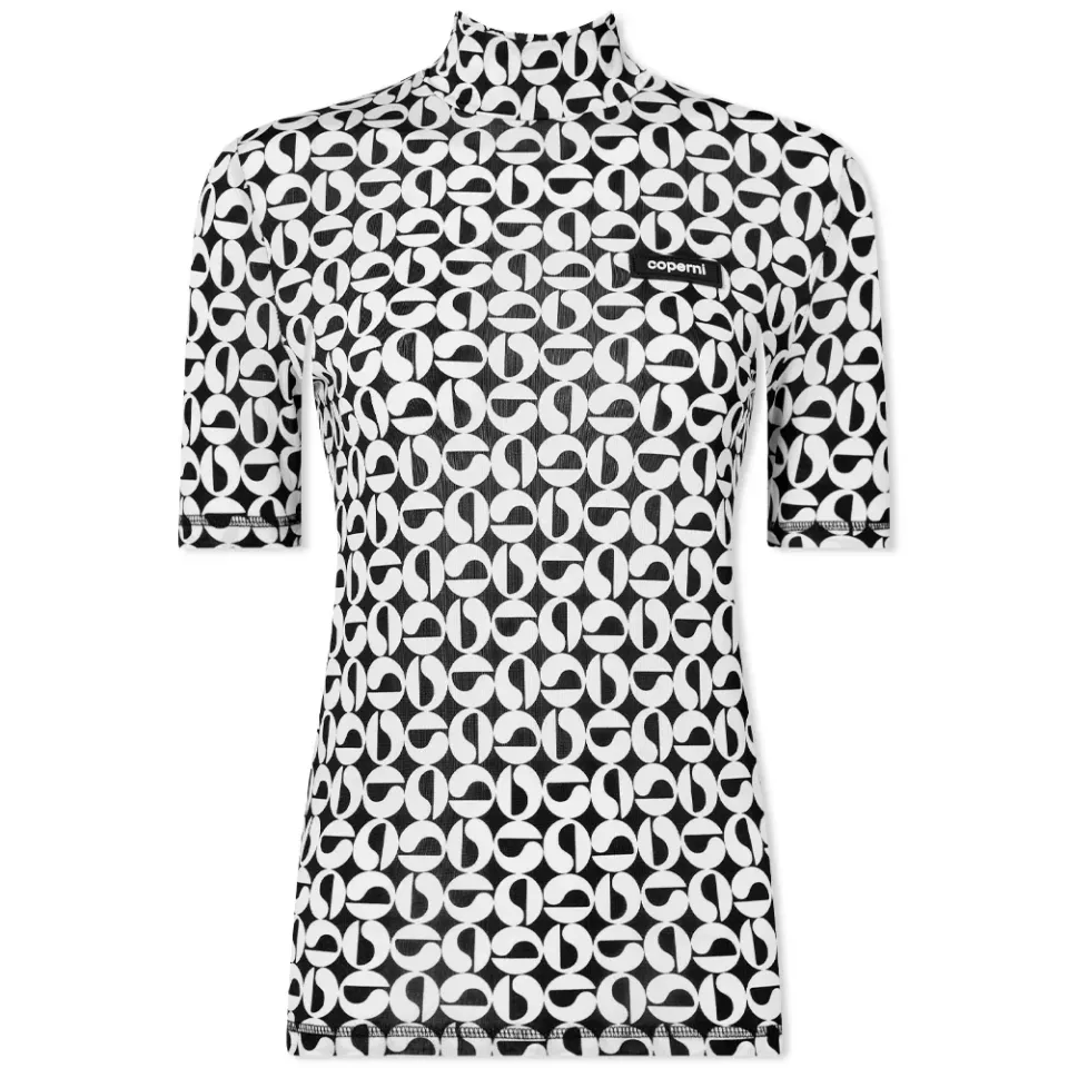 High Neck Fitted Top