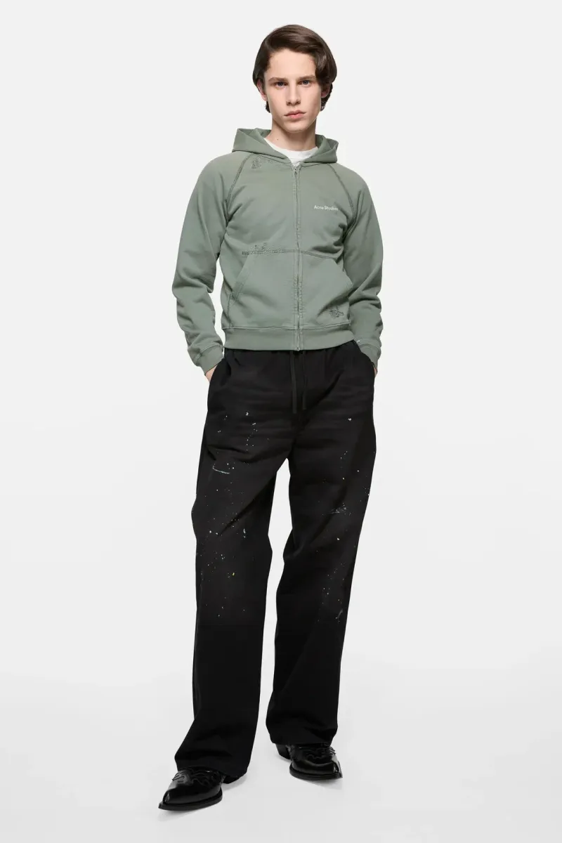Mended fleece hoodie