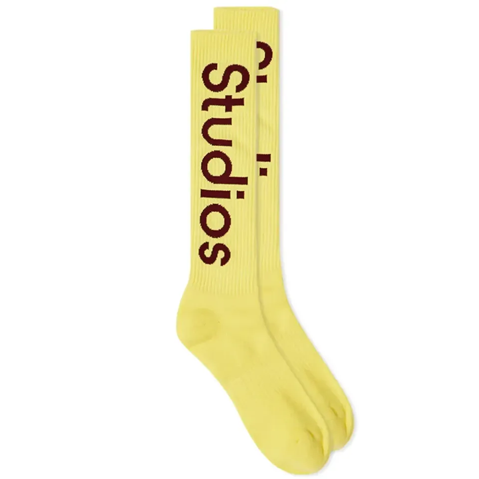 Long Rib Logo Sock