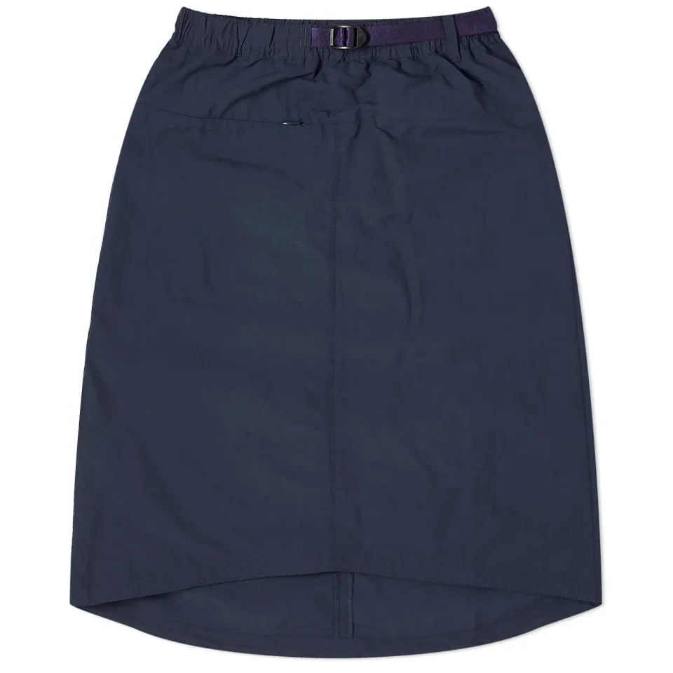 Nylon Packable Midi Skirt