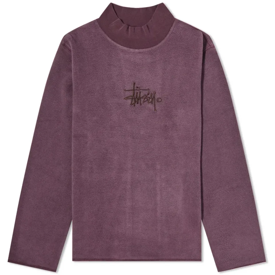 Mock Neck Logo Fleece