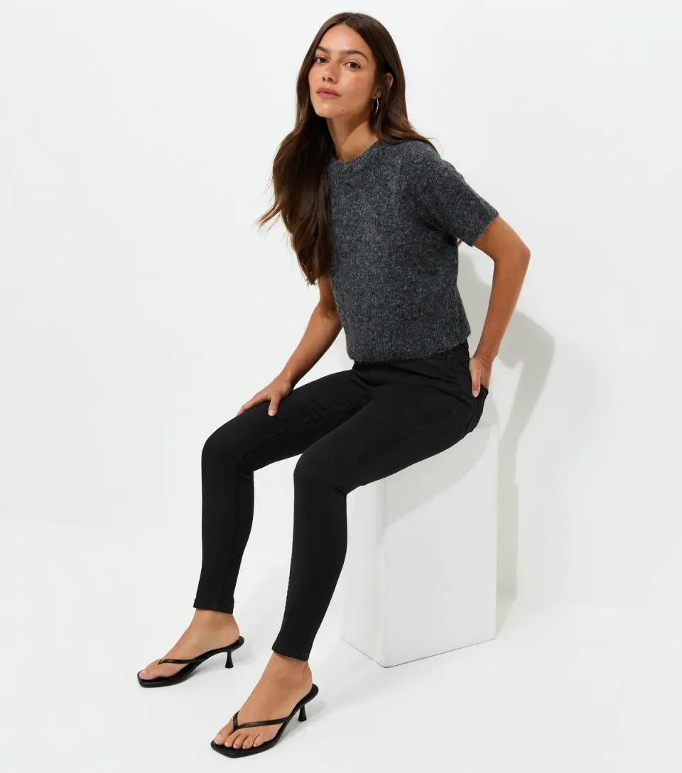 Women's Petite Black Jenna Skinny Fit Jeans