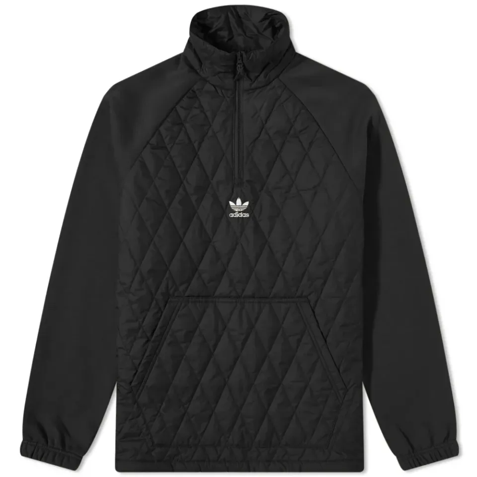 Quilted Half Zip Sweat