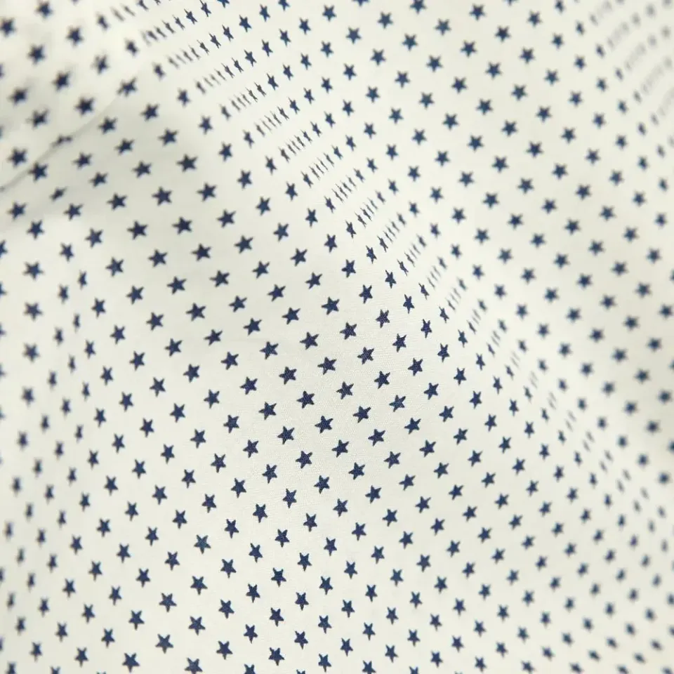 Star Print Button Down Shirt