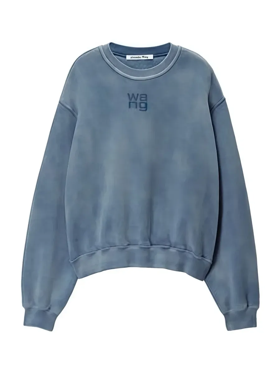 Sweatshirt W. blue ink