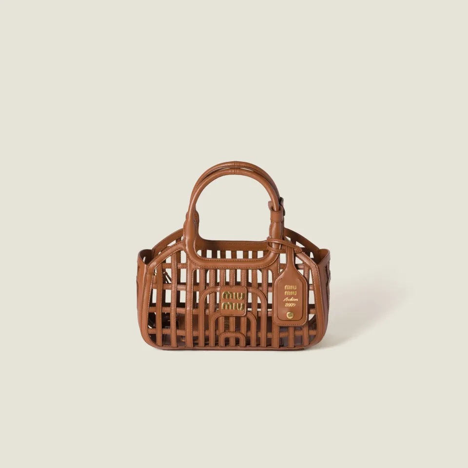 Leather basket