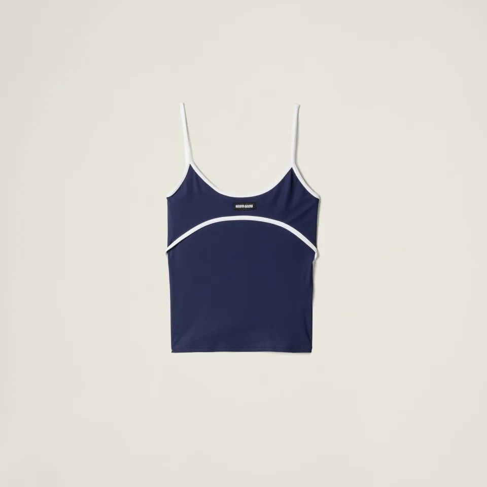 Stretch jersey top