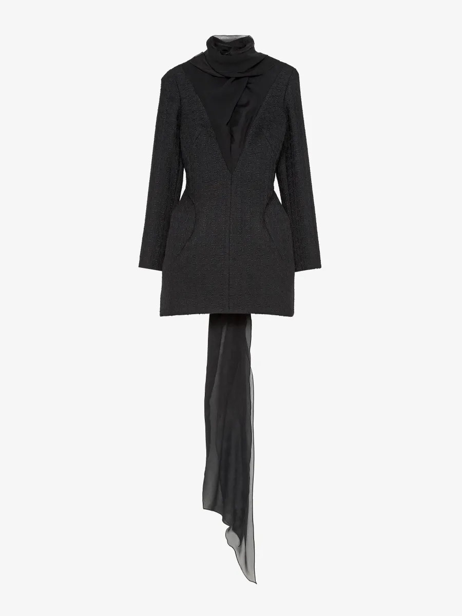 Light Tweed Evening Dress
