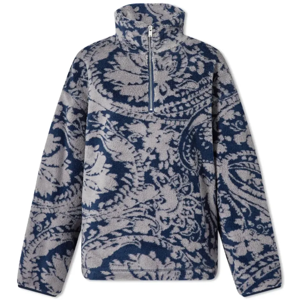Archie Paisley Half Zip Fleece
