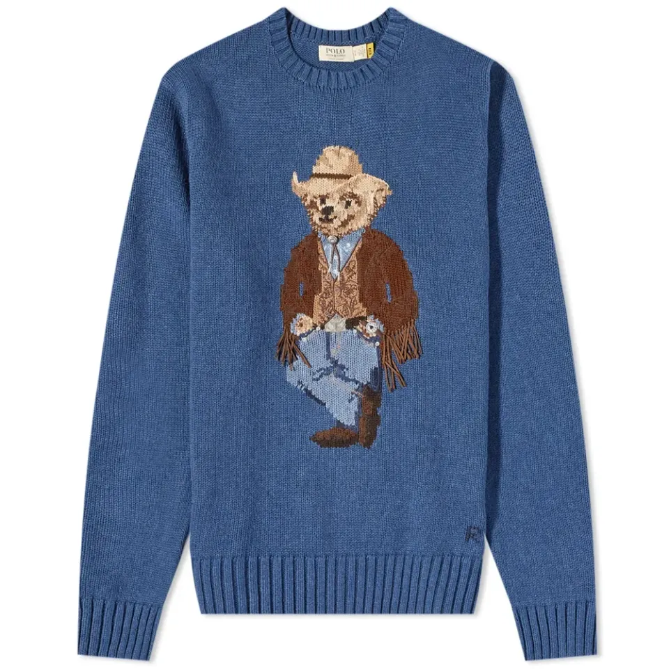 Cowboy Bear Crew Knit