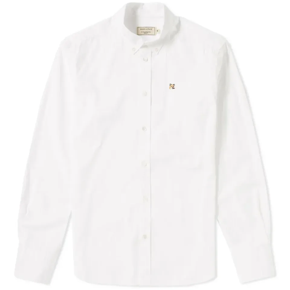 Maison Kitsuné Button Down Fox Head Poplin Shirt