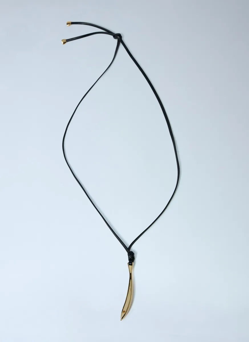 Sardine Leather Necklace