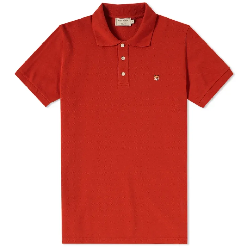 Maison Kitsuné Fox Head Embroidery Polo