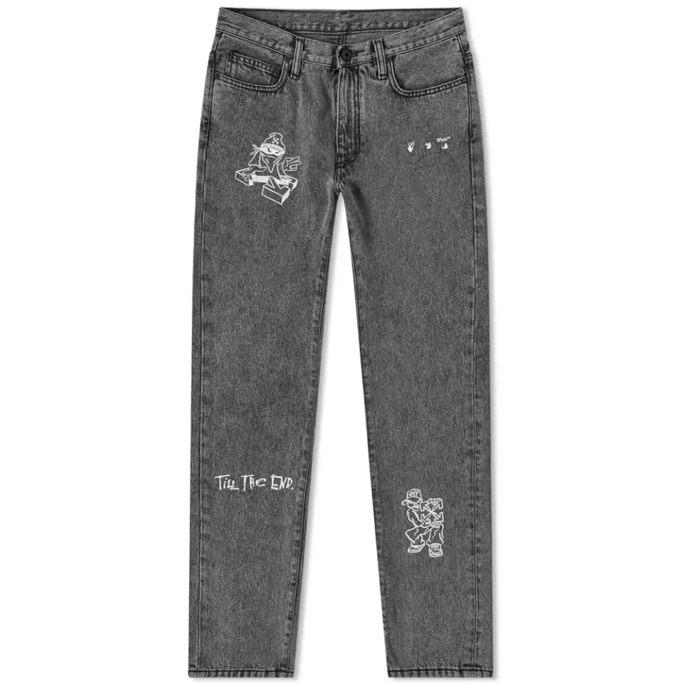 END. x Off-White Bandit Slim Jeans